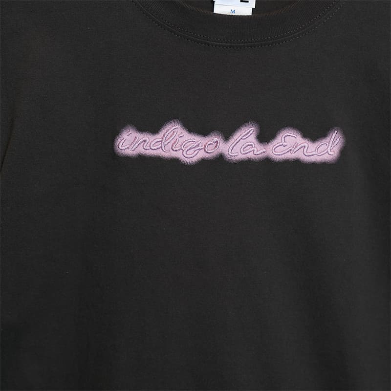 indigo la End】 ilE ロゴTシャツ (embroidery×pink) / Official Goods indigo la End】 ilE ロゴTシャツ (embroidery×pink) / Official Goods