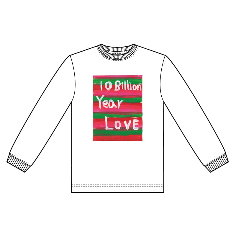 100億年LOVE Long T-Shirt White Artwork by Nanae Mitobe / Official 100億年LOVE Long T-Shirt White Artwork by Nanae Mitobe / Official