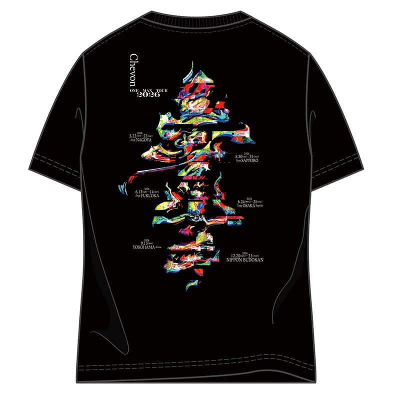 三者山羊 Tour T-Shirts No.1 / ブラック / Official Goods Shop 三者山羊 Tour T-Shirts No.1 / ブラック / Official Goods Shop